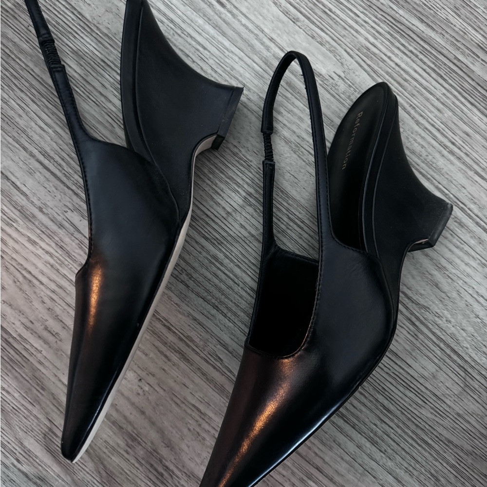 Reformation Westlyn Wedge Slingback Pumps
